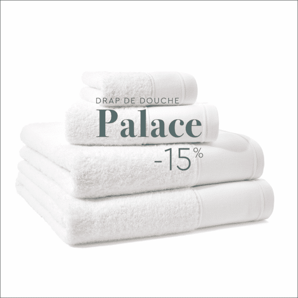 Promo drap de douche Palace Eponge 600 Grs M2 Hotel Professionnel Linvosges Hotellerie