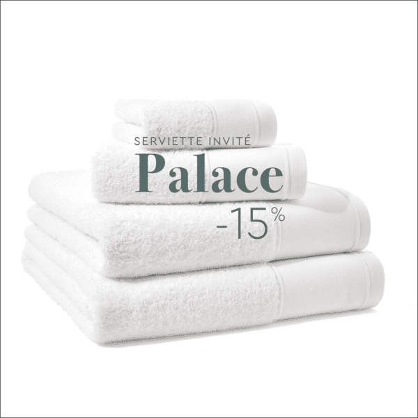 Promo Serviette invité Palace Eponge 600 Grs M2 Hotel Professionnel Linvosges Hotellerie