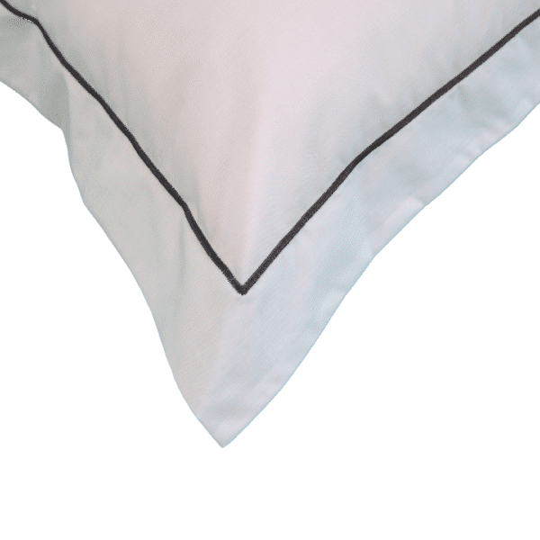 Taie bourdon anthracite Percale Polycoton Anais 110 Grs M2 Hotel Professionnel Linvosges Hotellerie